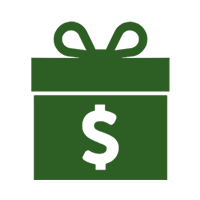 charities gift box icon