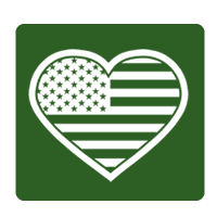 USA love icon for veterans